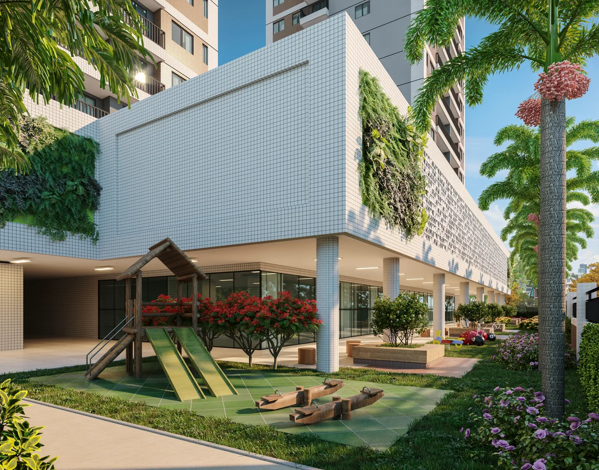 Espaço de lazer junto ao paisagismo — Arquitetura Digital