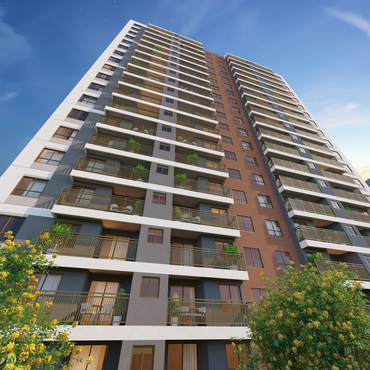 Perspectiva da torre residencial — Arquitetura Digital